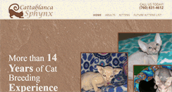 Desktop Screenshot of cattablancasphynx.com
