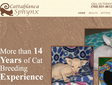 Tablet Screenshot of cattablancasphynx.com